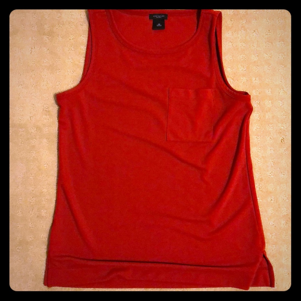 Ann Taylor professional tank. Cranberry color.